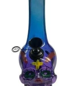 BONG D&K PIPA DE AGUA VIDRIO, 24.5cm BNG002 CALAVERA GRANDE