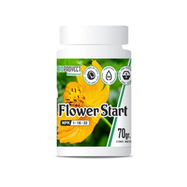 FERTILIZANTE HIDROPONIA BIOPROYECT FLOWER START 70GR