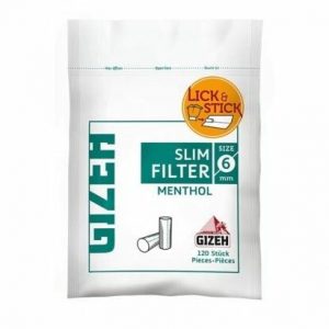 FILTROS GIZEH SLIM MENTHOL x120u.6mm