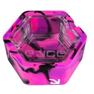 CENICERO EYCE SILICONA PROTECK AZUL-ROSA