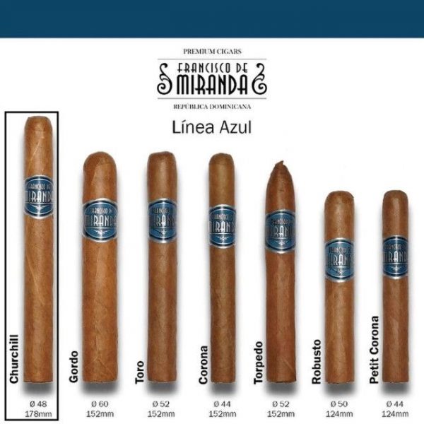 CIG. FRANCISCO DE MIRANDA AZUL CORONA