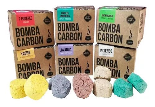 BOMBA CARBON X12 UNIDADES VARIOS AROMAS