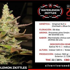 SEMILLA WATERLEMON ZKITLLES FEM X5 SILVER RIVER SEEDS