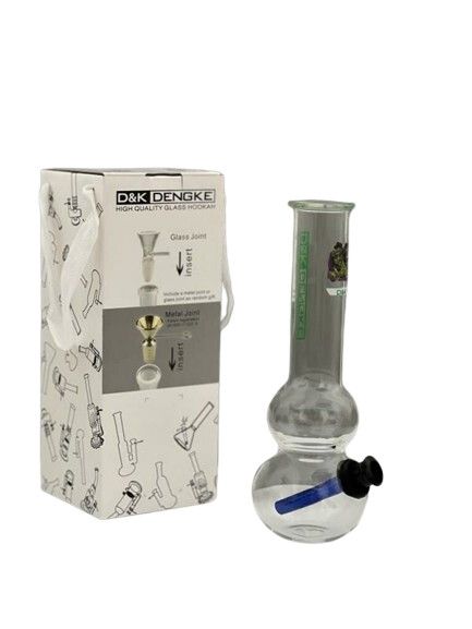 BONG D&K PIPA DE AGUA VIDRIO CHICO 25,5 cm BNG004