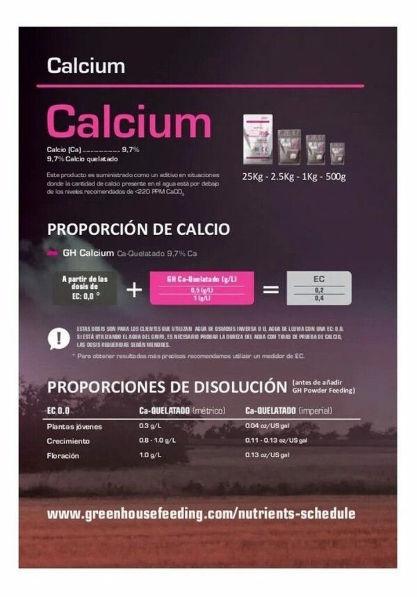 Fertilizante Feeding Calcium 1 Kg
