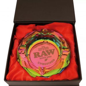 RAW RAINBOW GLASS ASHTRAY CENICERO