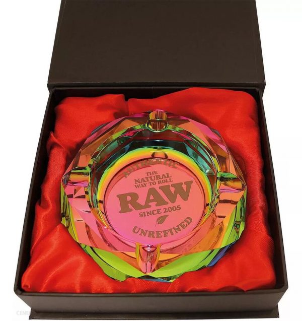 RAW RAINBOW GLASS ASHTRAY CENICERO