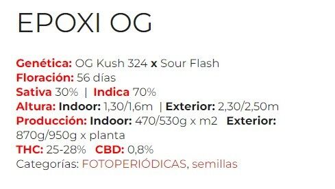 SEMILLA FEMINIZADA SILVER RIVER EPOXI OG X5 UNIDADES