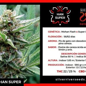 SEMILLA FEMINIZADA HAN SUPER SILVER RIVER SEEDS X5